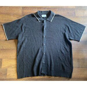 American Eagle Outfitters Men’s L Soft Knit Collared Button Down
